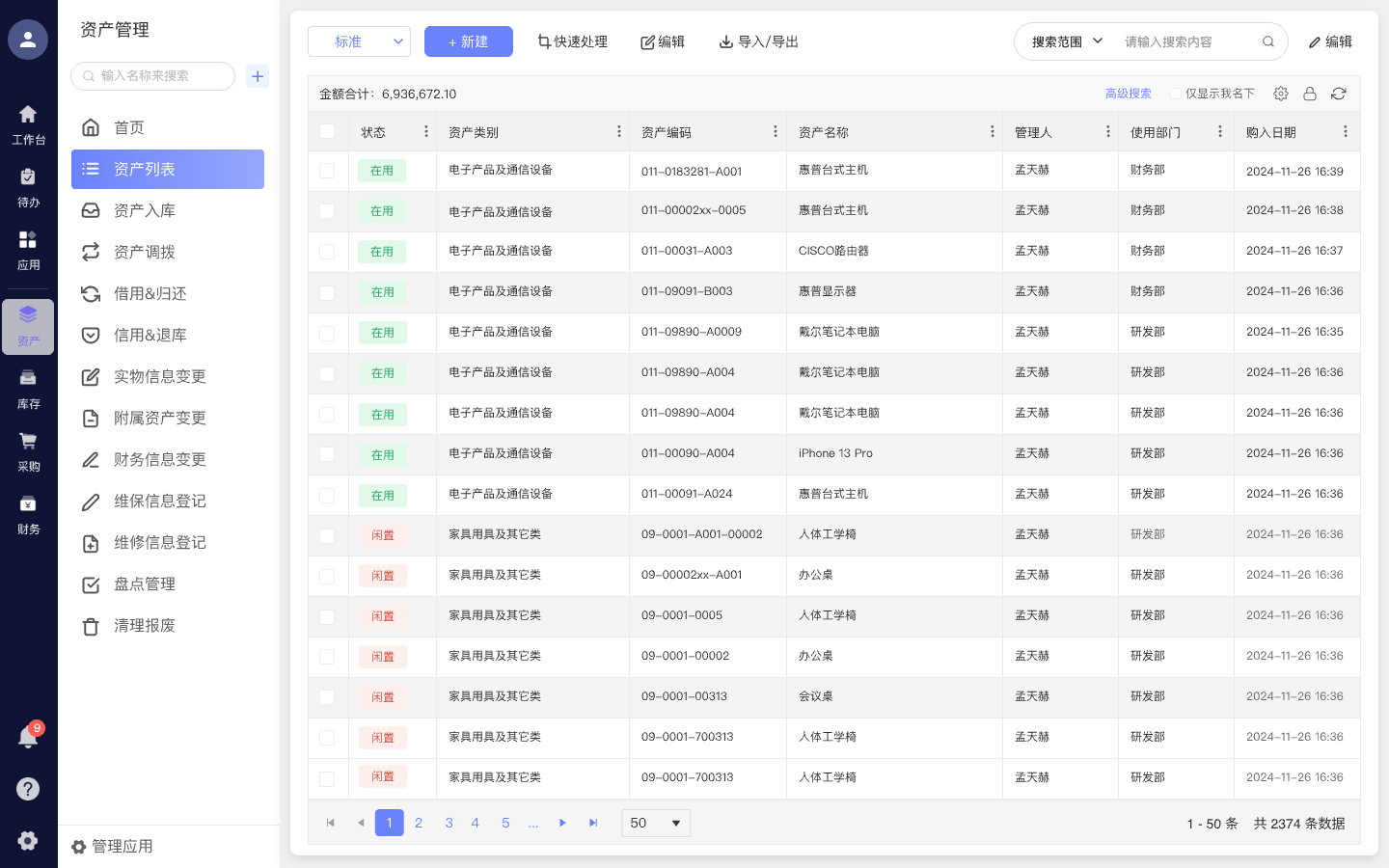 全生命周期管理